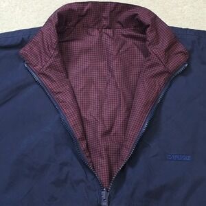 Sun Mountain Sports Carlisle Reversible Rain Jacket Men's Size M Gingham Zip Up